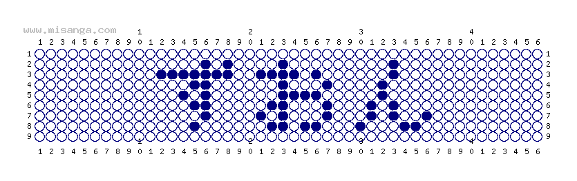編みこみ文字ミサンガ製作図：ずおん