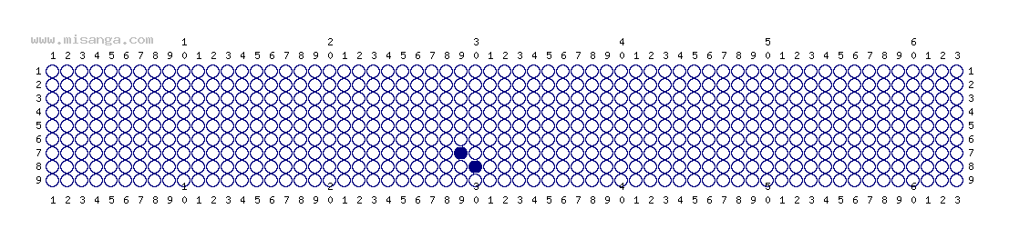 編みこみ文字ミサンガ製作図：、