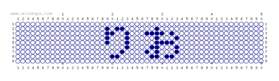 編みこみ文字ミサンガ製作図：りお