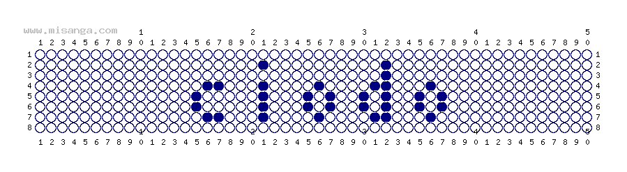 編みこみ文字ミサンガ製作図：SYOTO