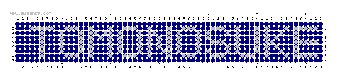 編みこみ文字ミサンガ製作図：TOMONOSUKE