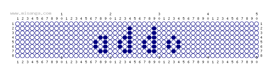 編みこみ文字ミサンガ製作図：ATTO