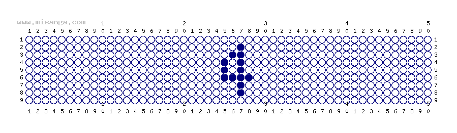編みこみ文字ミサンガ製作図：4