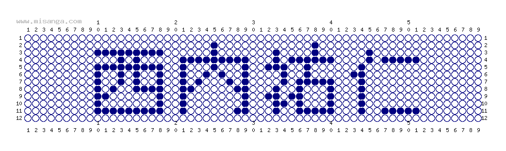 編みこみ文字ミサンガ製作図：西内祐仁