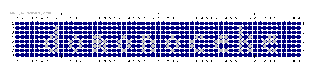 編みこみ文字ミサンガ製作図：TOMONOSUKE