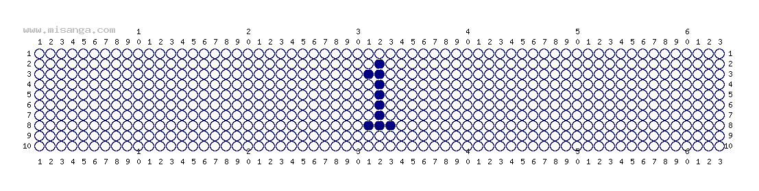 編みこみ文字ミサンガ製作図：１