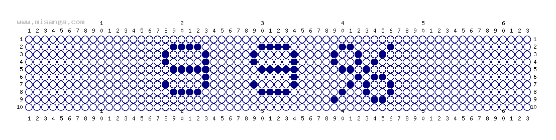 編みこみ文字ミサンガ製作図：99%
