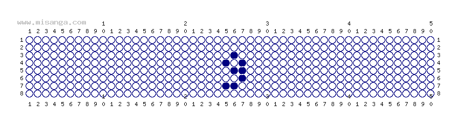 編みこみ文字ミサンガ製作図：9