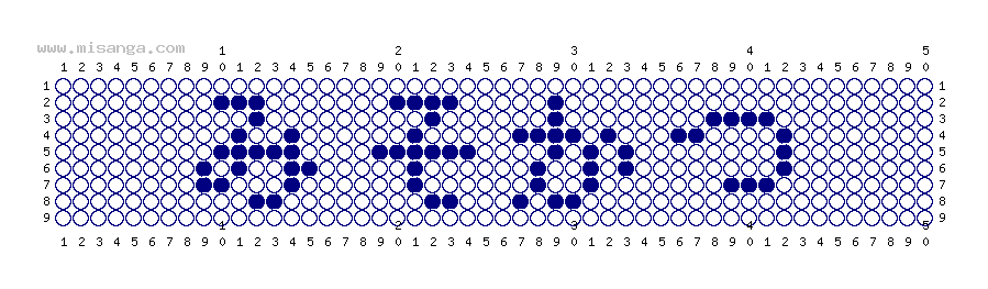 編みこみ文字ミサンガ製作図：みそかつ