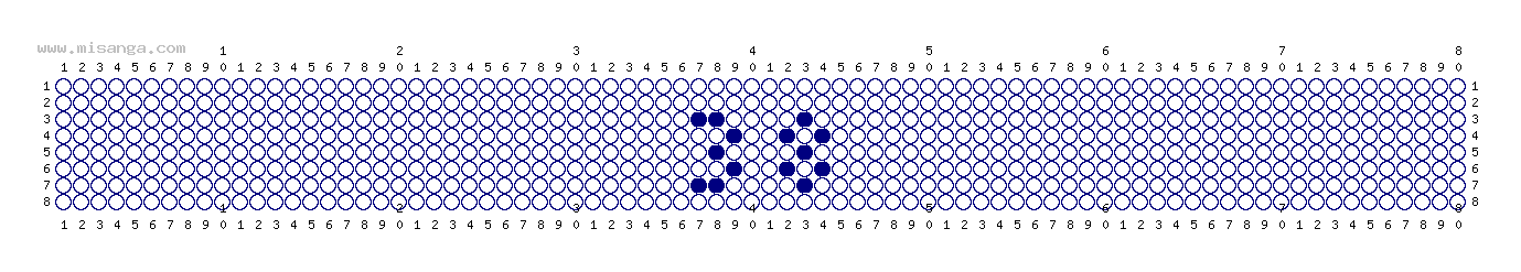 編みこみ文字ミサンガ製作図：38