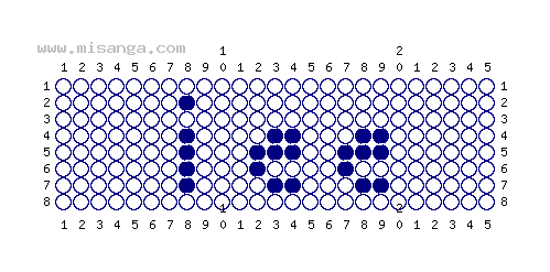 編みこみ文字ミサンガ製作図：YUU