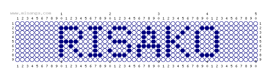 編みこみ文字ミサンガ製作図：RISAKO