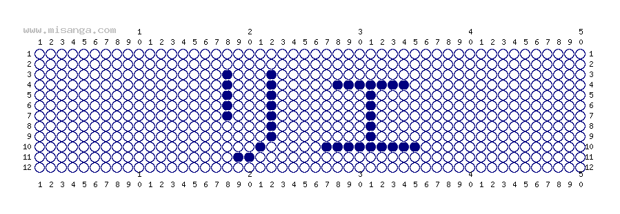 編みこみ文字ミサンガ製作図：リエ