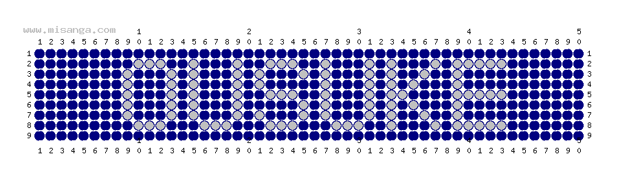 編みこみ文字ミサンガ製作図：OUSUKE