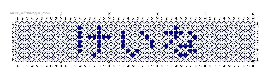 編みこみ文字ミサンガ製作図：けいな