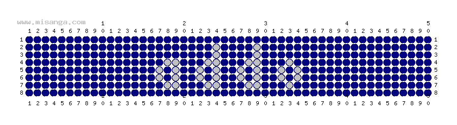 編みこみ文字ミサンガ製作図：ATTO