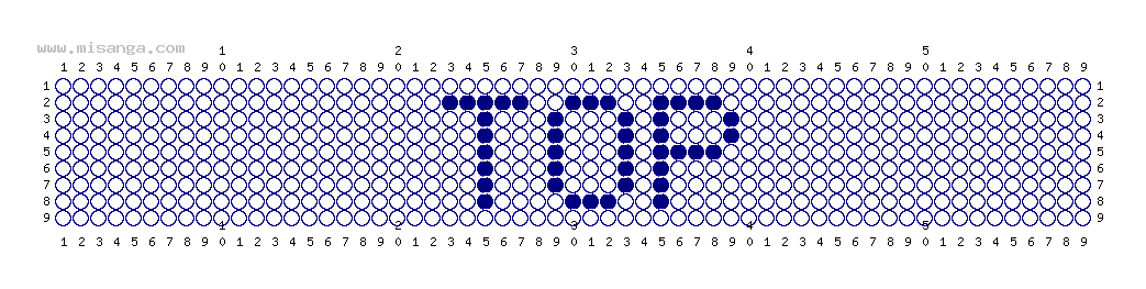 編みこみ文字ミサンガ製作図：TOP
