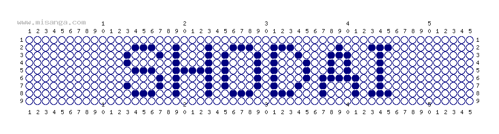 編みこみ文字ミサンガ製作図：SHODAI