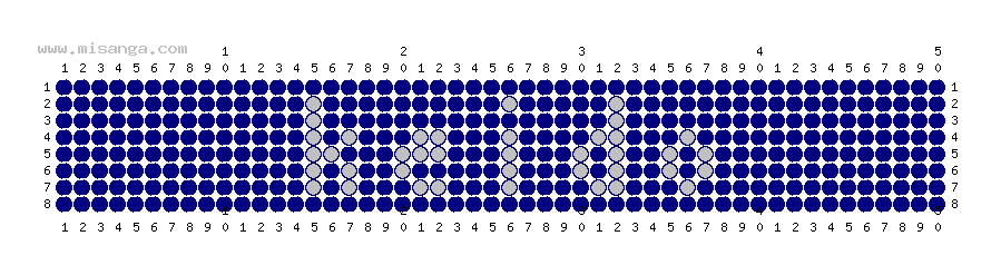 編みこみ文字ミサンガ製作図：KEITO