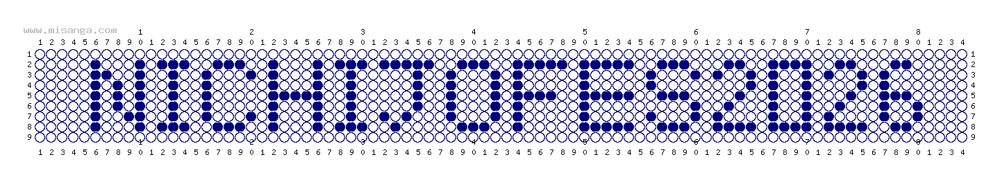 編みこみ文字ミサンガ製作図：NICHIJOFES2026