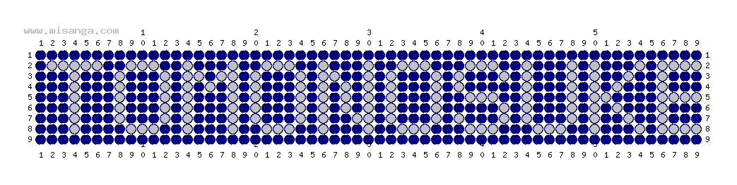 編みこみ文字ミサンガ製作図：TOMONOSUKE
