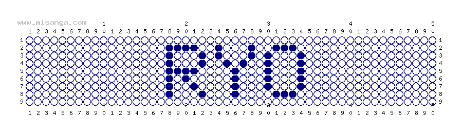編みこみ文字ミサンガ製作図：RYO