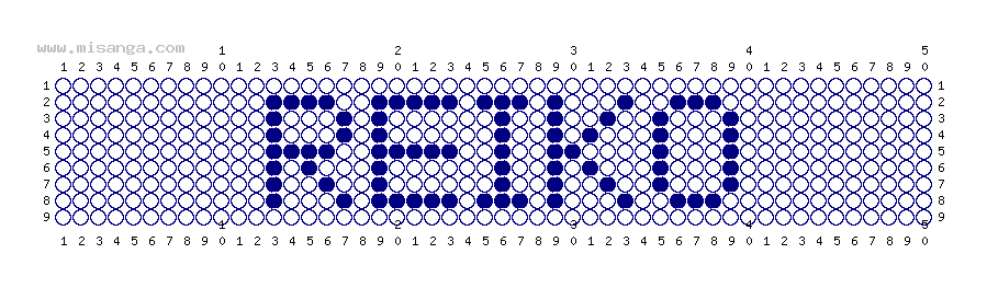 編みこみ文字ミサンガ製作図：REIKO