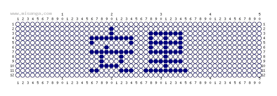 編みこみ文字ミサンガ製作図：安里