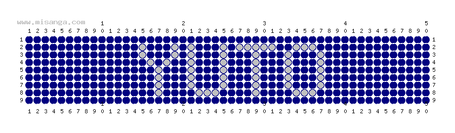 編みこみ文字ミサンガ製作図：YUTO