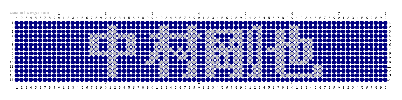 編みこみ文字ミサンガ製作図：中村剛也