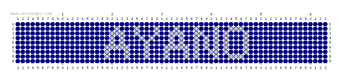 編みこみ文字ミサンガ製作図：AYANO