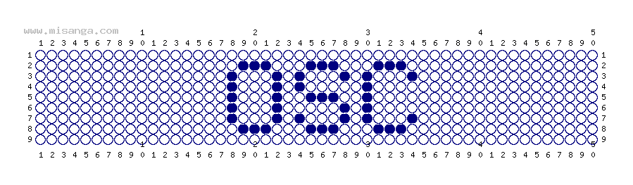編みこみ文字ミサンガ製作図：OSC