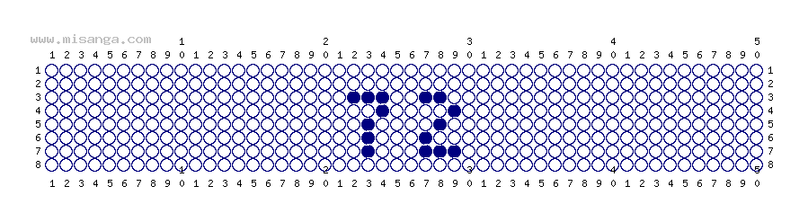 編みこみ文字ミサンガ製作図：72