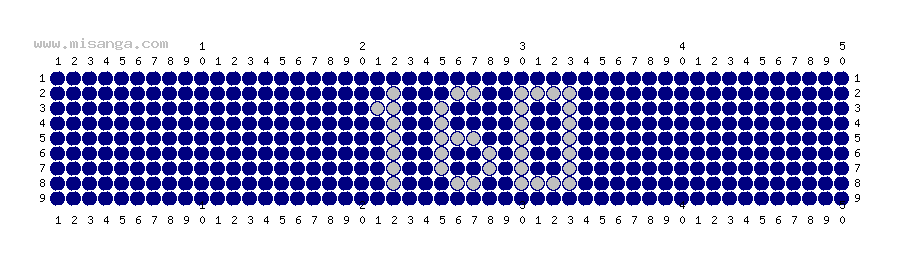 編みこみ文字ミサンガ製作図：160