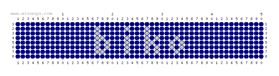 編みこみ文字ミサンガ製作図：RIKO