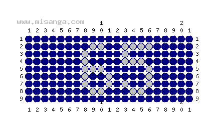 編みこみ文字ミサンガ製作図：65