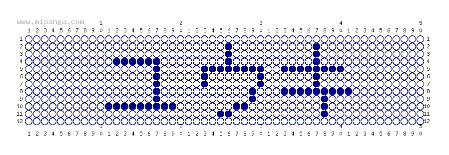 編みこみ文字ミサンガ製作図：ユウキ
