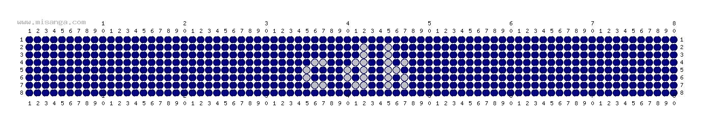 編みこみ文字ミサンガ製作図：STK