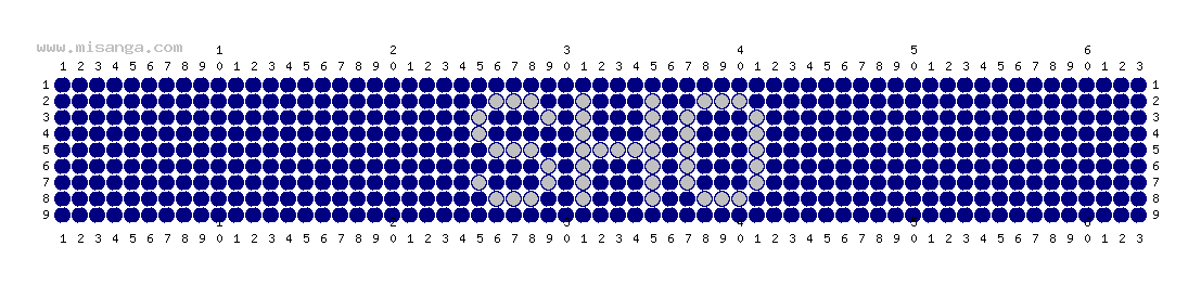 編みこみ文字ミサンガ製作図：SHO