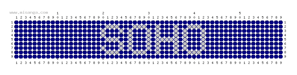 編みこみ文字ミサンガ製作図：SOHO