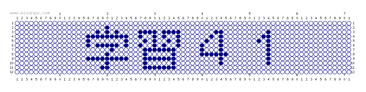 編みこみ文字ミサンガ製作図：学習41