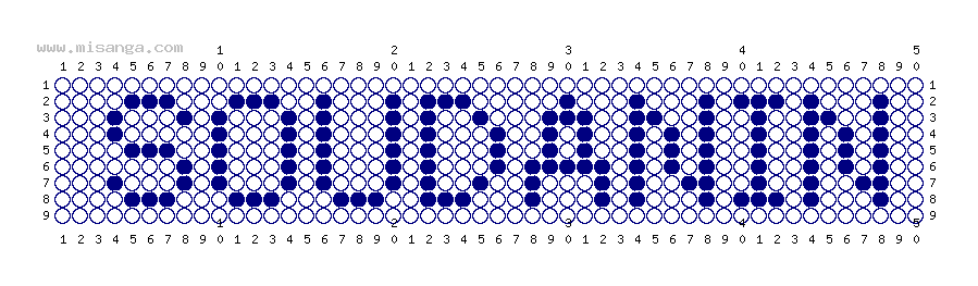 編みこみ文字ミサンガ製作図：SOUDANIN