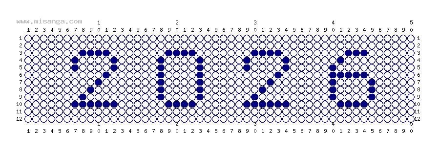 編みこみ文字ミサンガ製作図：2026