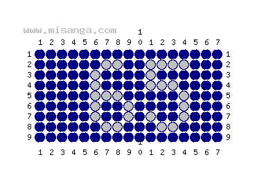 編みこみ文字ミサンガ製作図：65