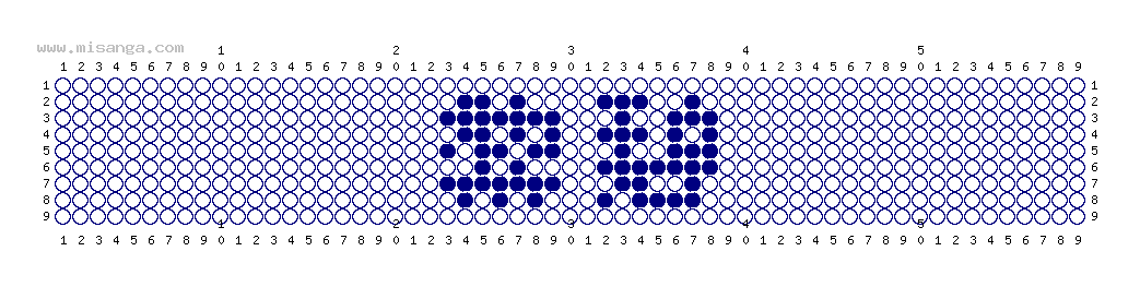 編みこみ文字ミサンガ製作図：黎碧