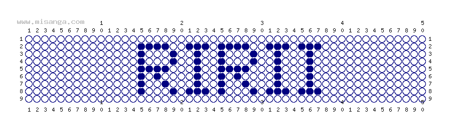 編みこみ文字ミサンガ製作図：RIRII
