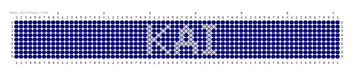 編みこみ文字ミサンガ製作図：KAI