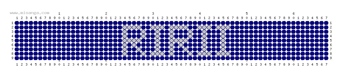 編みこみ文字ミサンガ製作図：RIRII