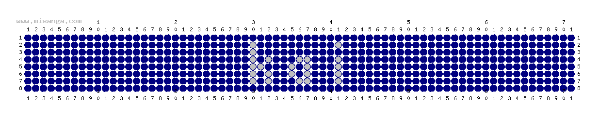編みこみ文字ミサンガ製作図：KAI