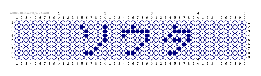 編みこみ文字ミサンガ製作図：ソウタ